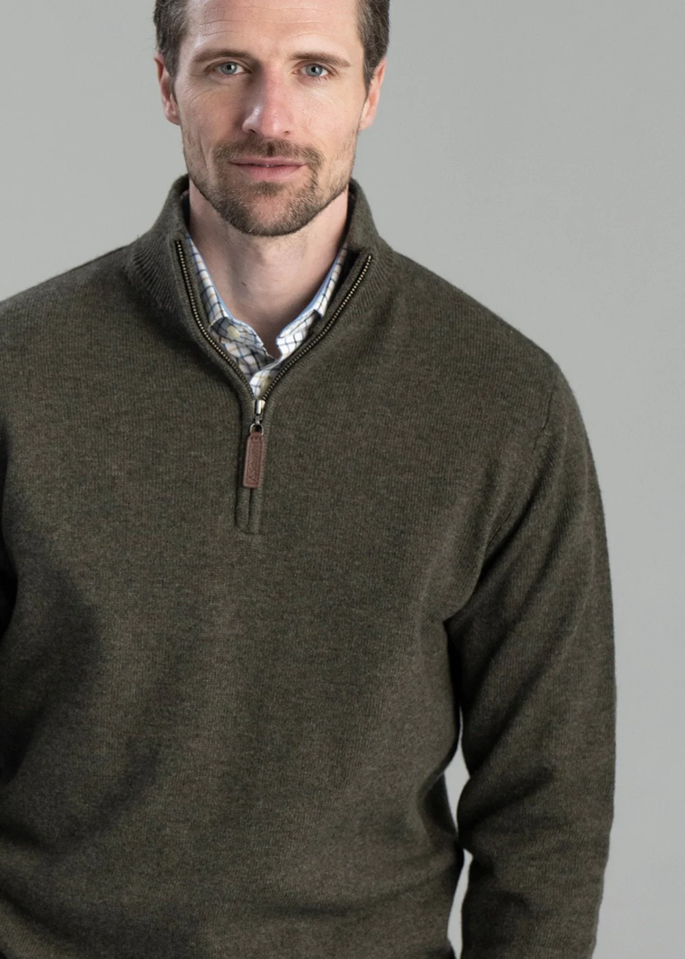 Lewis Lambswool 1/4 Zip Jumper - Image 4
