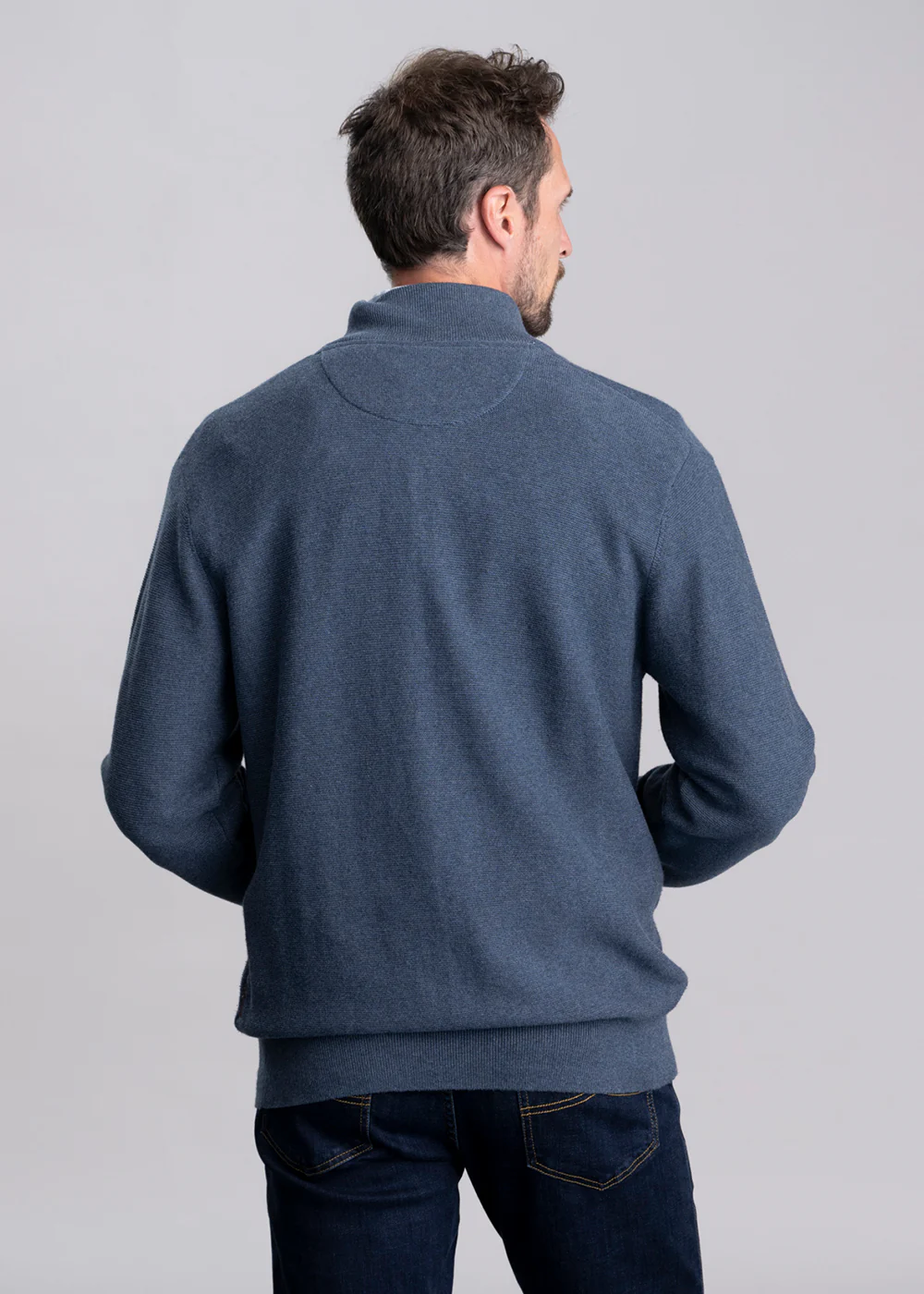 Porthleven Quarter Zip Jumper - Image 4