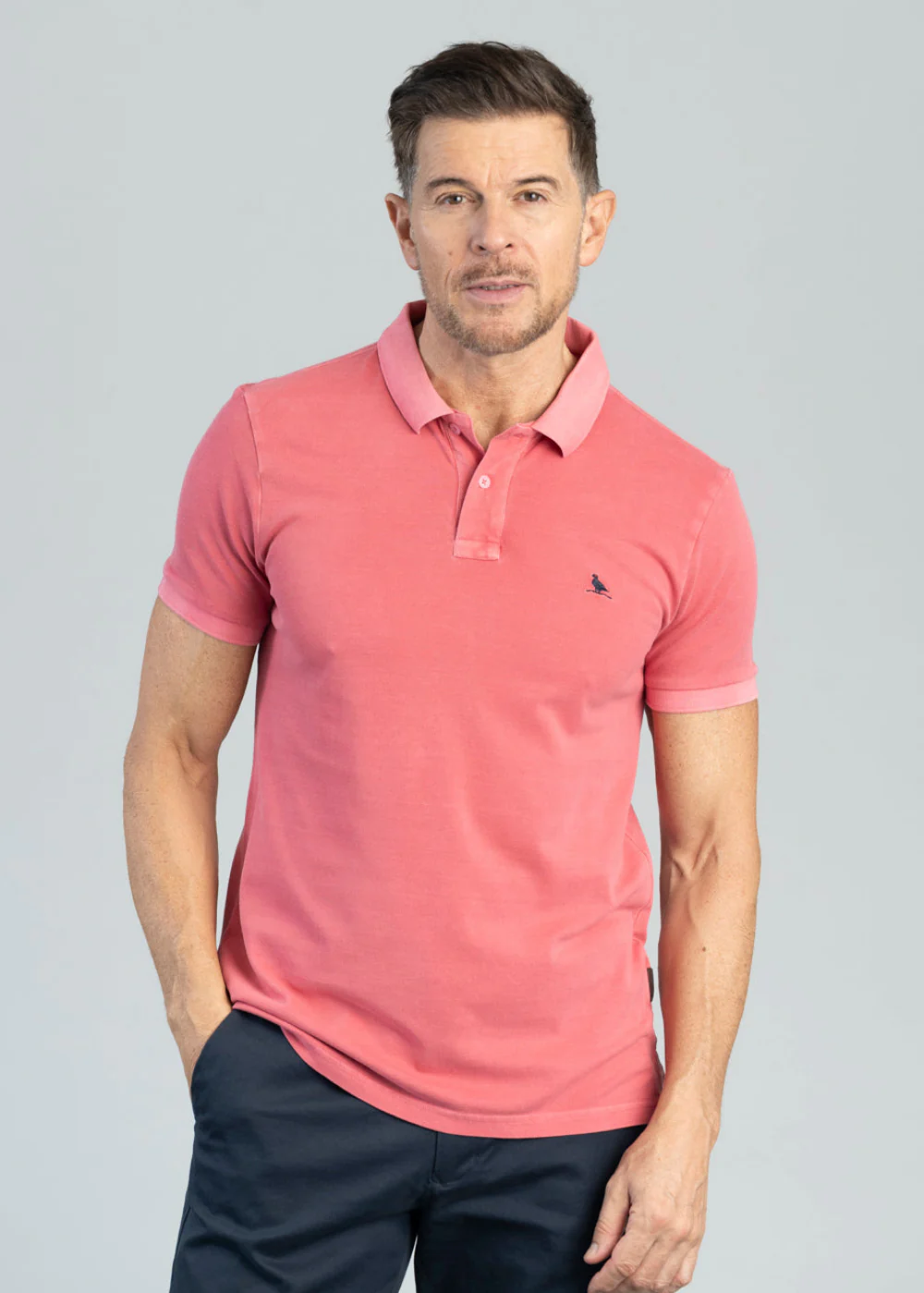 St Ives Jersey Garment Dyed Polo Shirt