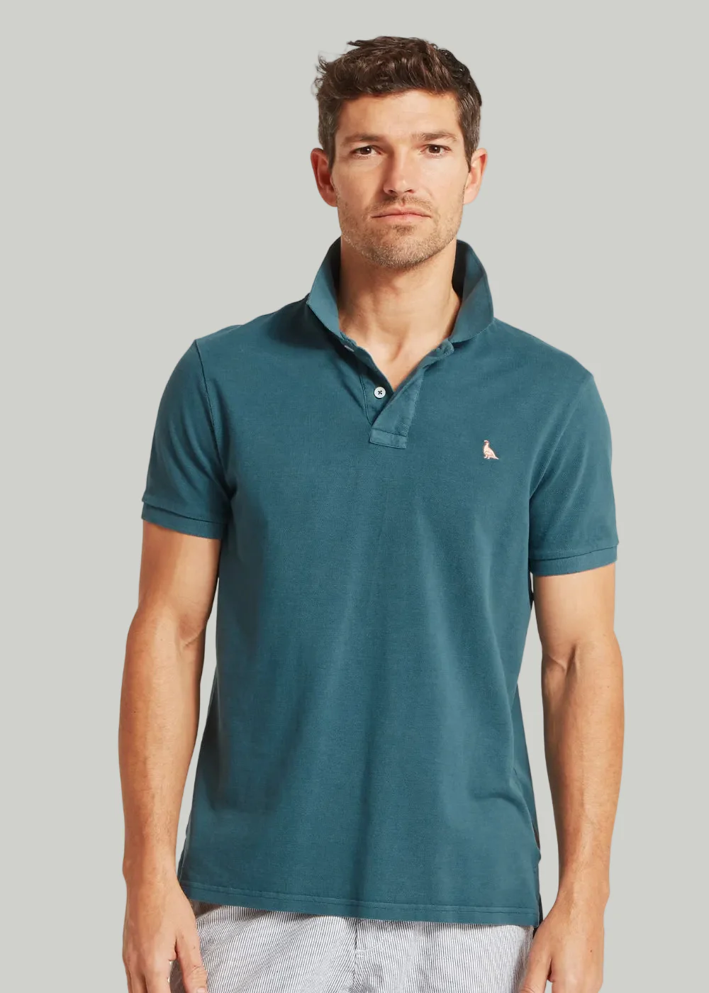 St Ives Jersey Garment Dyed Polo Shirt - Image 3