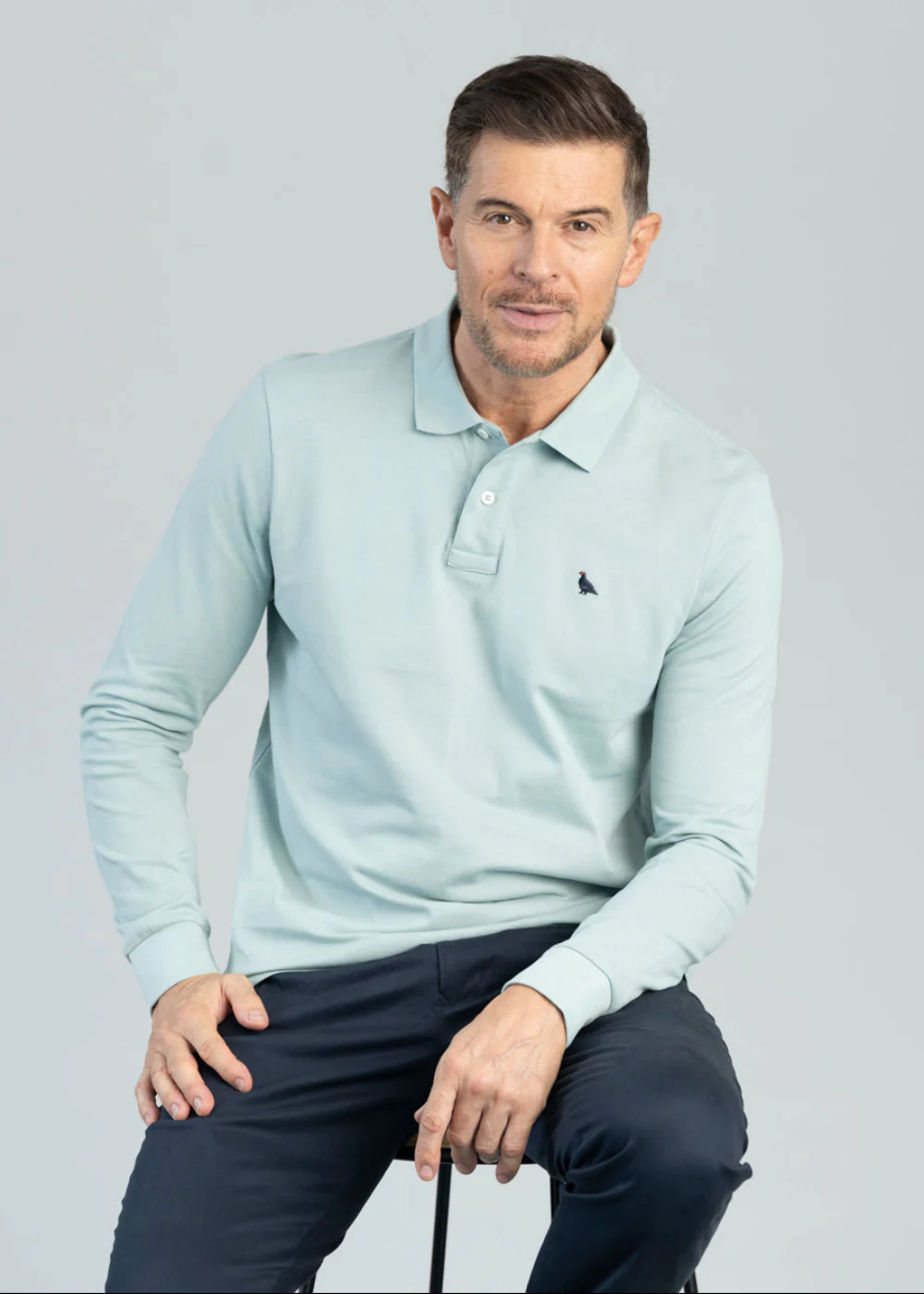 St Ives Long Sleeved Polo Shirt - Image 2