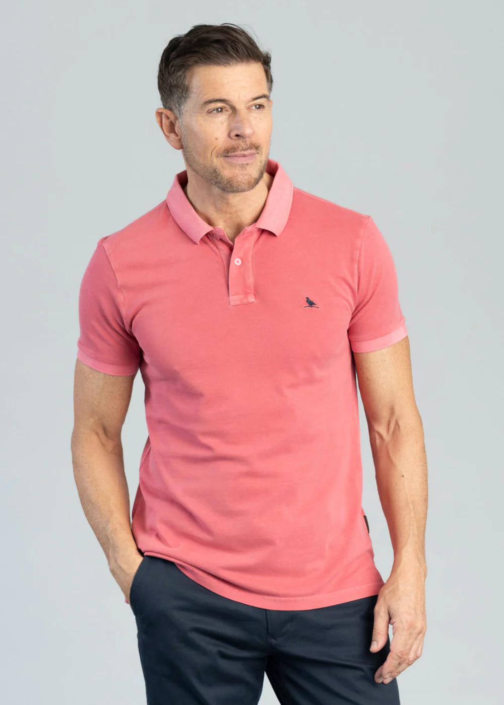 St Ives Jersey Garment Dyed Polo Shirt - Image 2