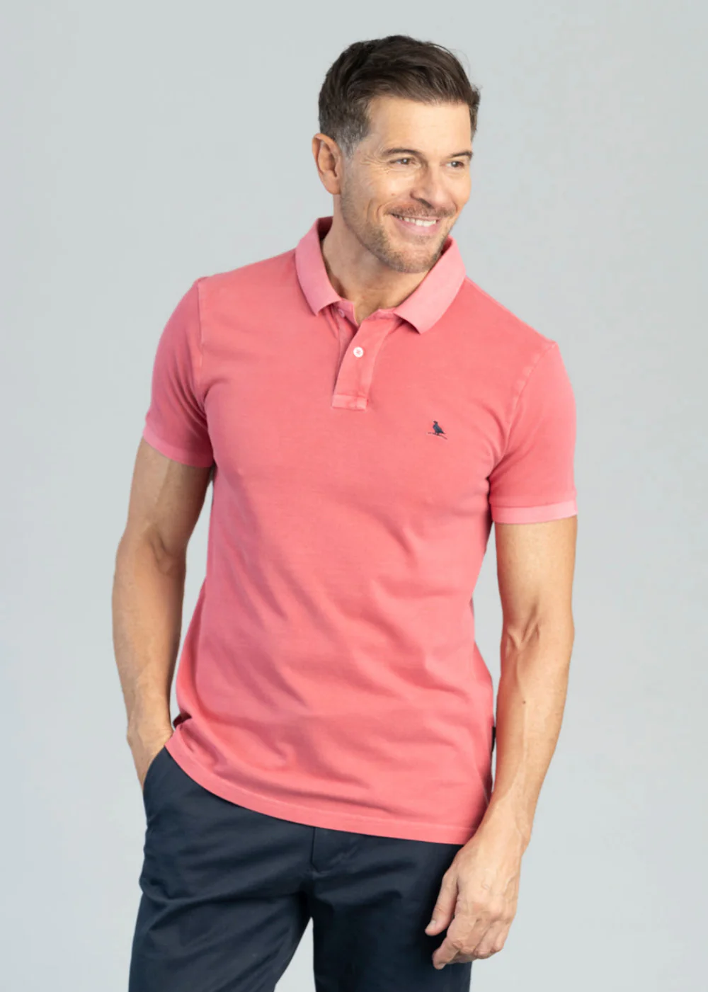 St Ives Jersey Garment Dyed Polo Shirt - Image 4