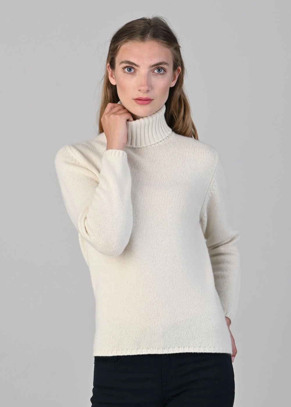 Amelia Cashmere Roll Collar - Image 6