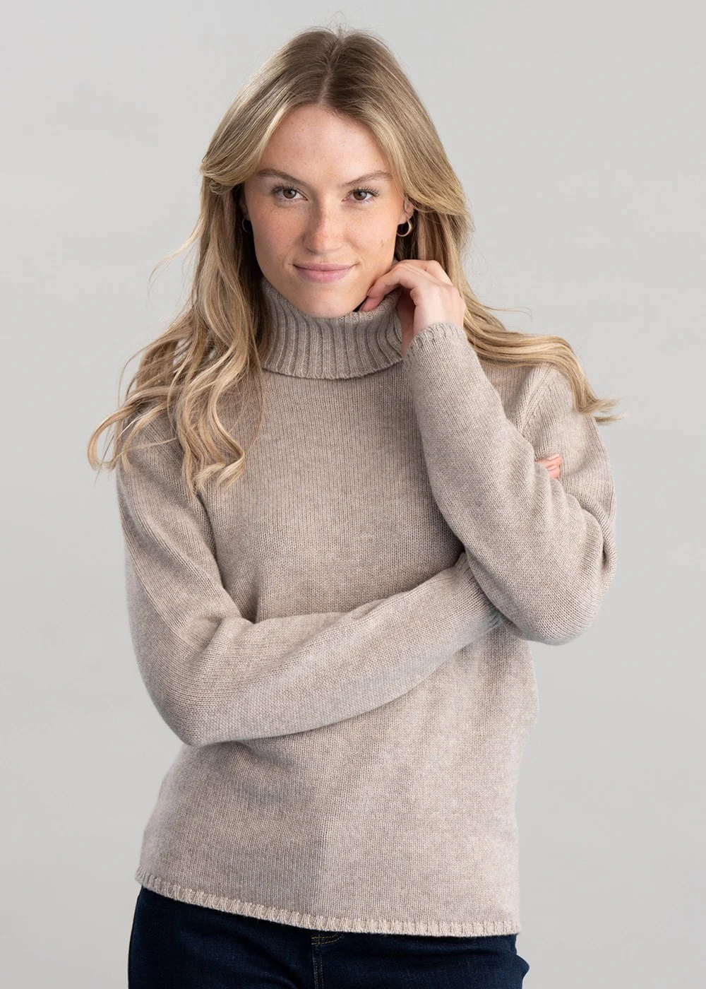 Amelia Cashmere Roll Collar - Image 3