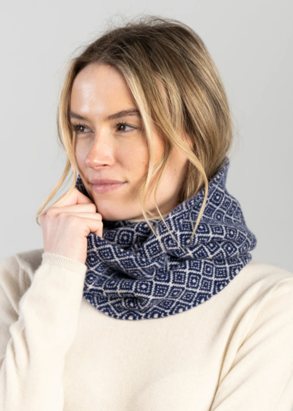 Argyle Lambswool Snood