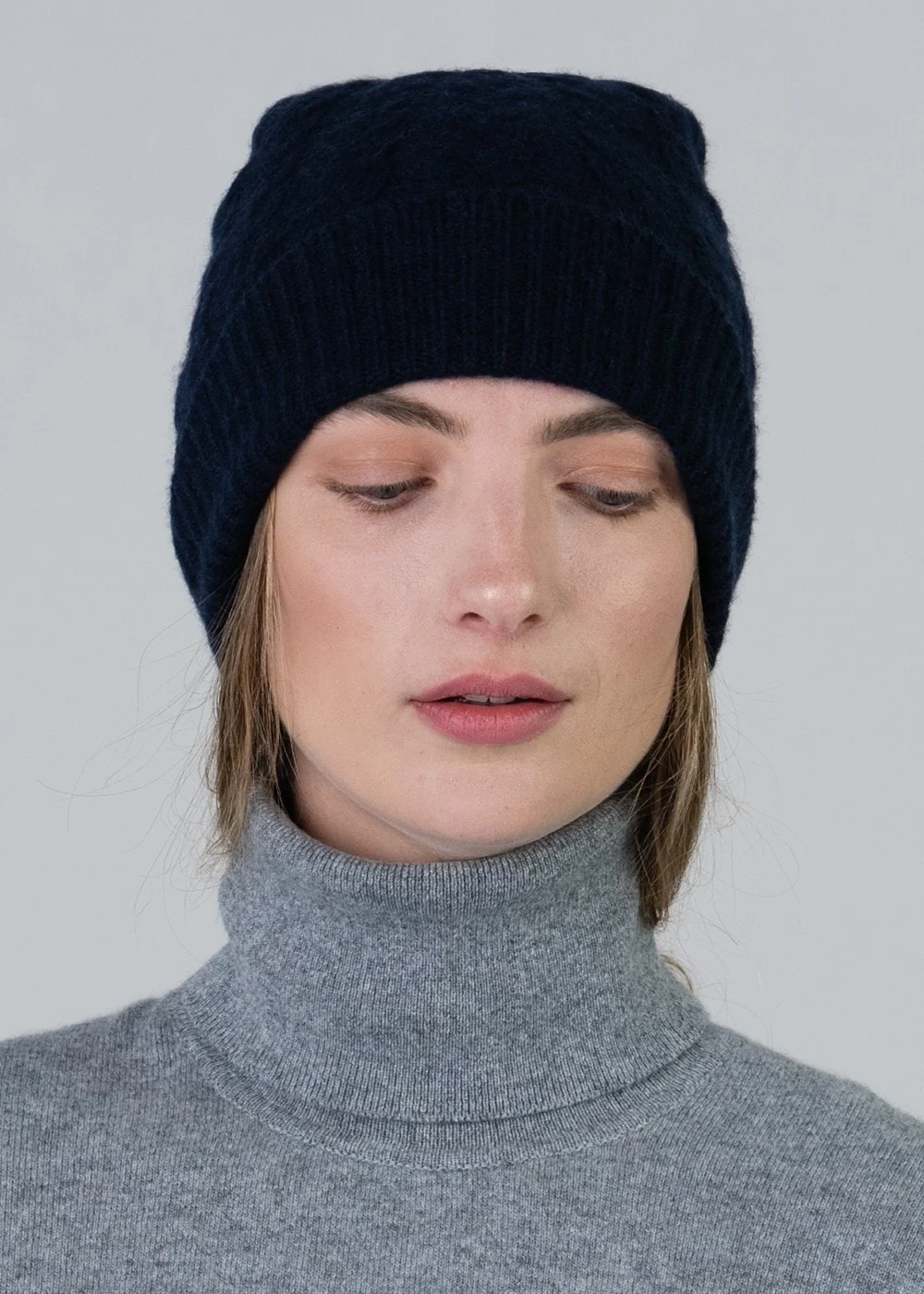 Cashmere Cable Hat