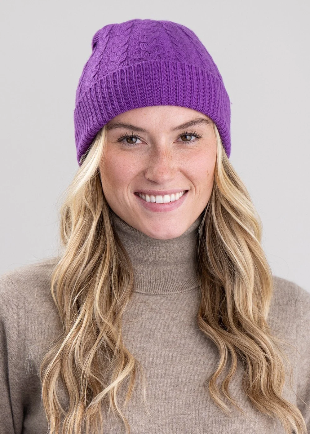 Cashmere Cable Hat