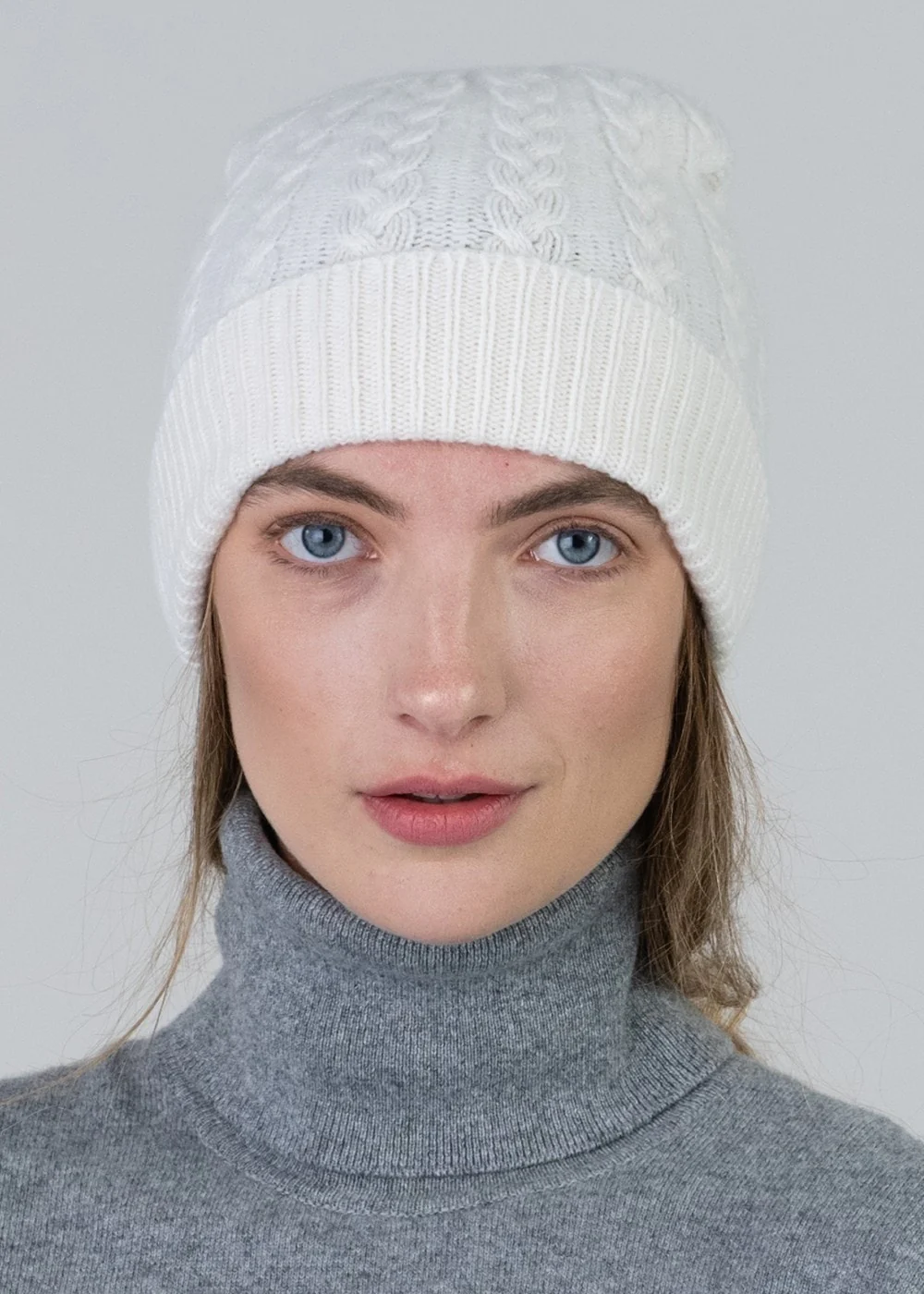 Cashmere Cable Hat