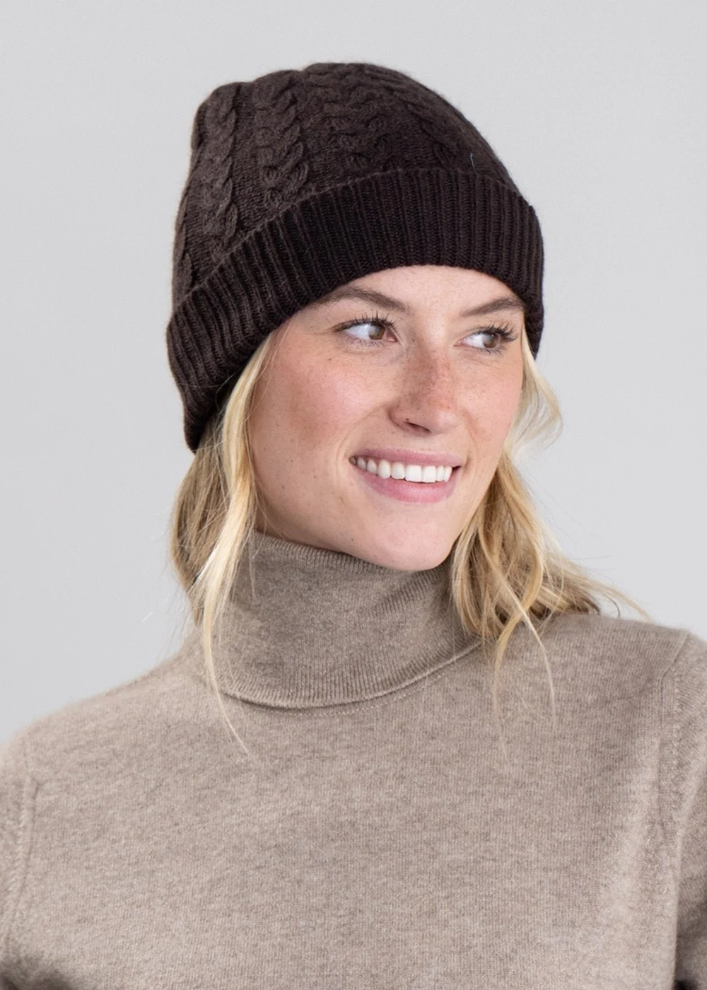 Cashmere Cable Hat