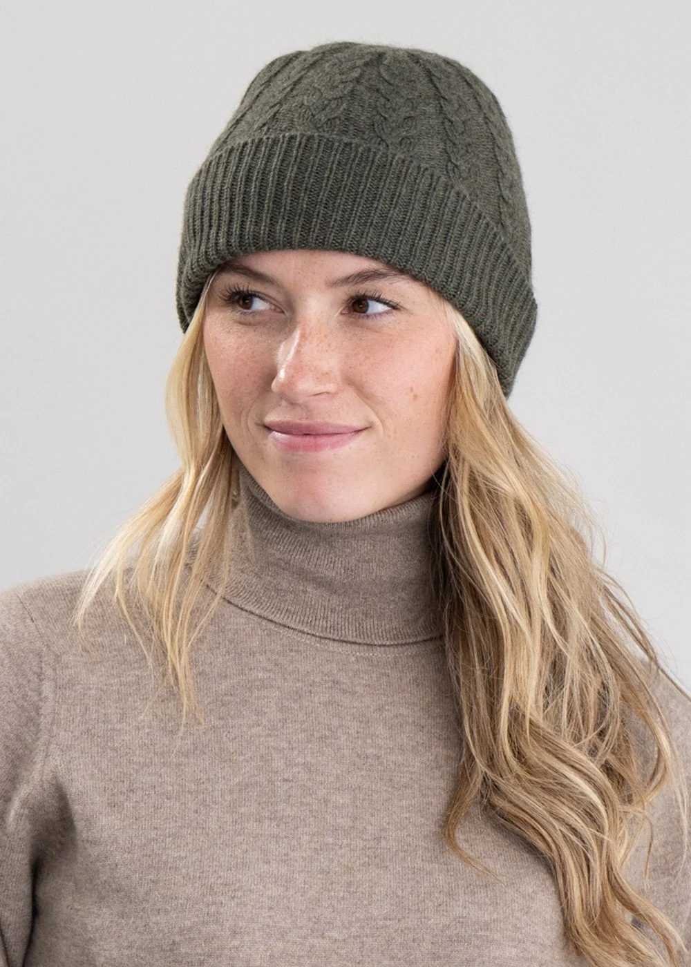 Cashmere Cable Hat - Image 3
