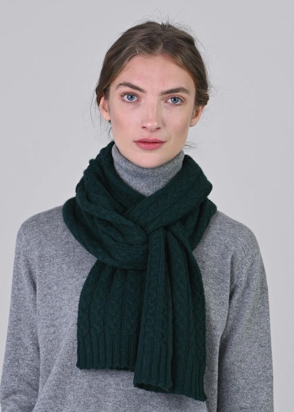 Cashmere Cable Scarf