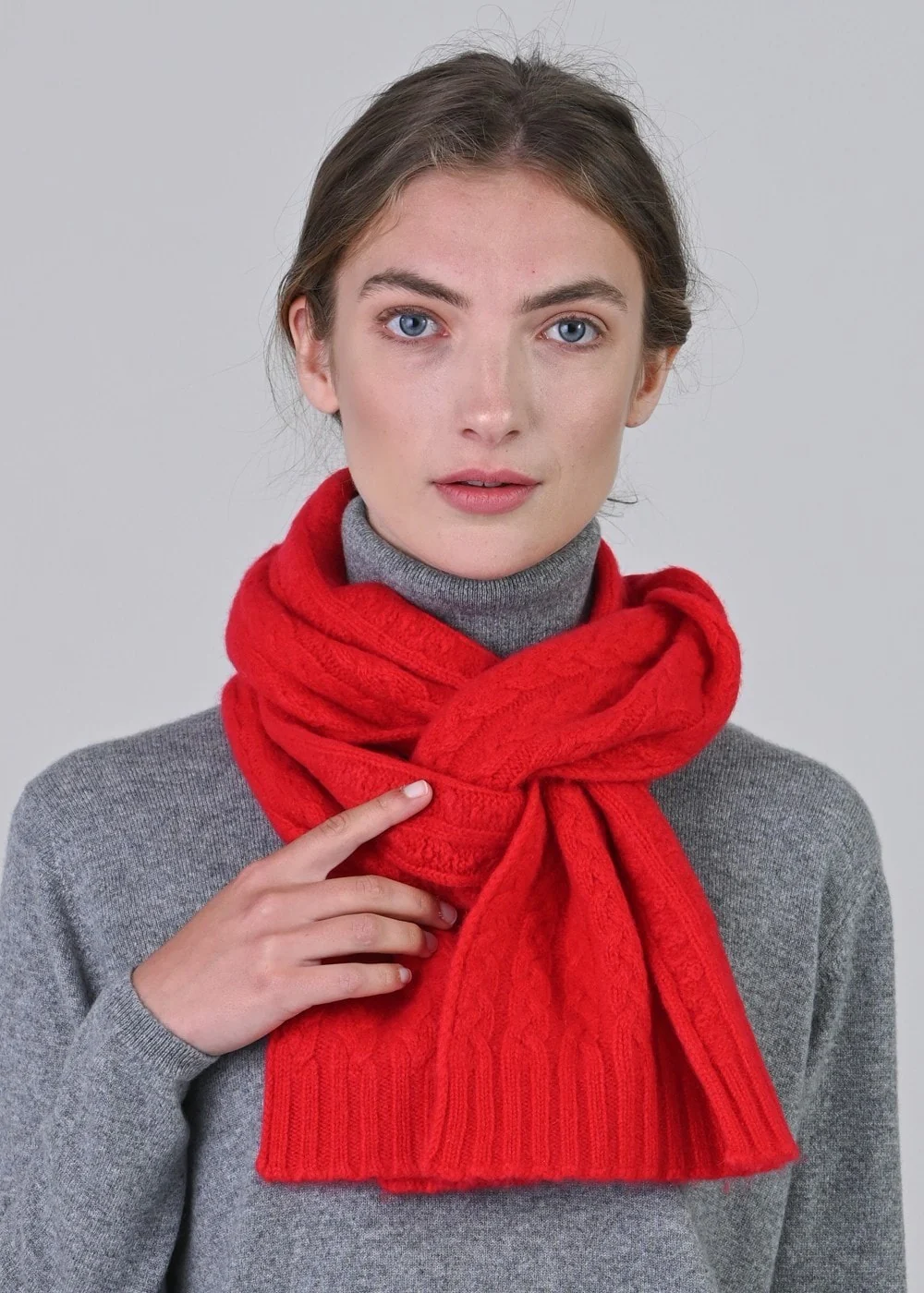 Cashmere Cable Scarf