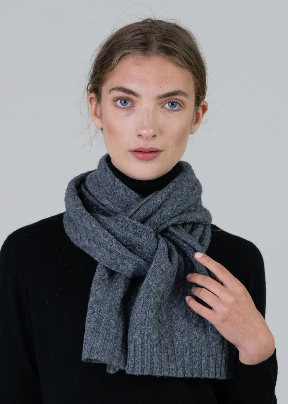 Cashmere Cable Scarf