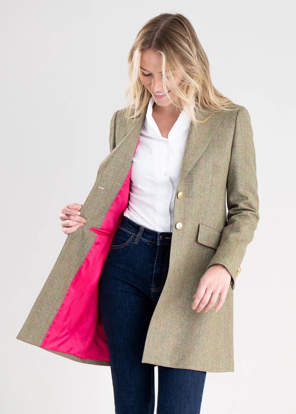 Elena Cashmere Long Jacket - Image 4
