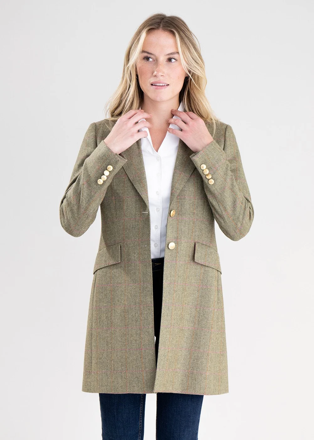 Elena Cashmere Long Jacket - Image 5