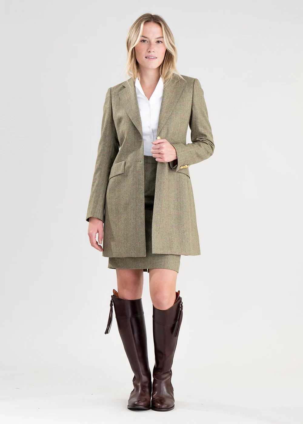 Elena Cashmere Long Jacket - Image 9
