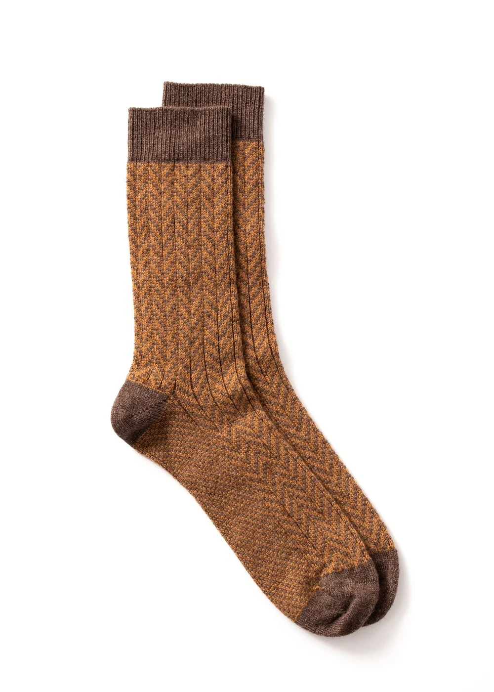 Felix Chevron Cashmere Socks - Image 2
