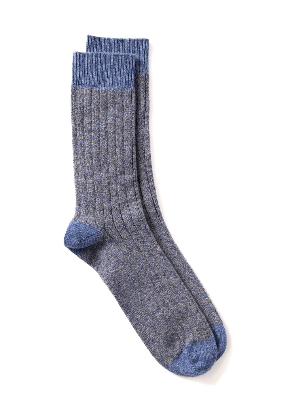 Felix Chevron Cashmere Socks - Image 3