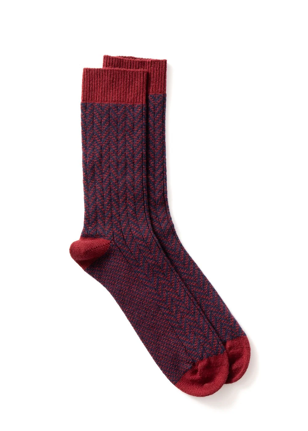 Felix Chevron Cashmere Socks