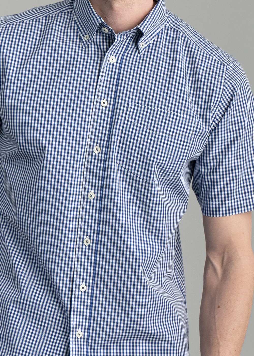 Julian Short Sleeve Gingham Shirt - Image 6