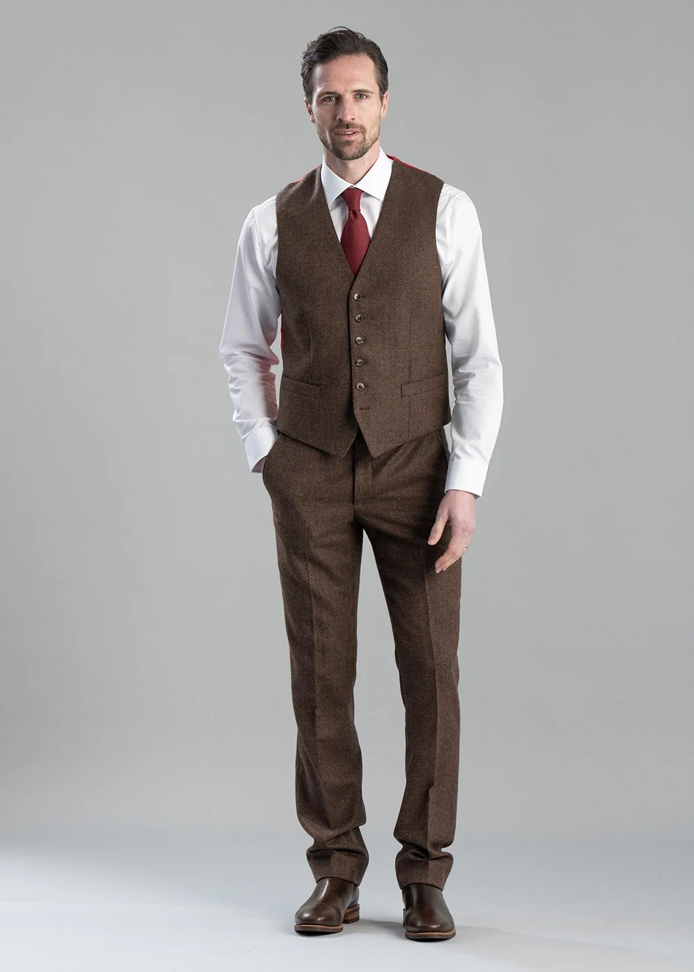 Kelso Cashmere Tweed Trousers - Image 4