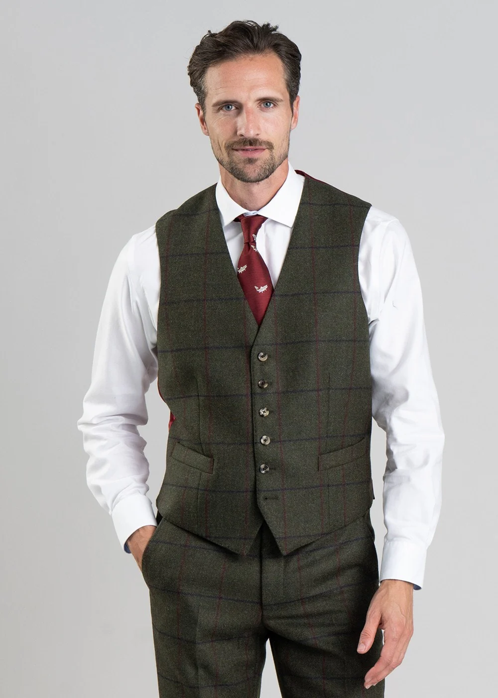 Kelso Tweed Waistcoat - Image 2