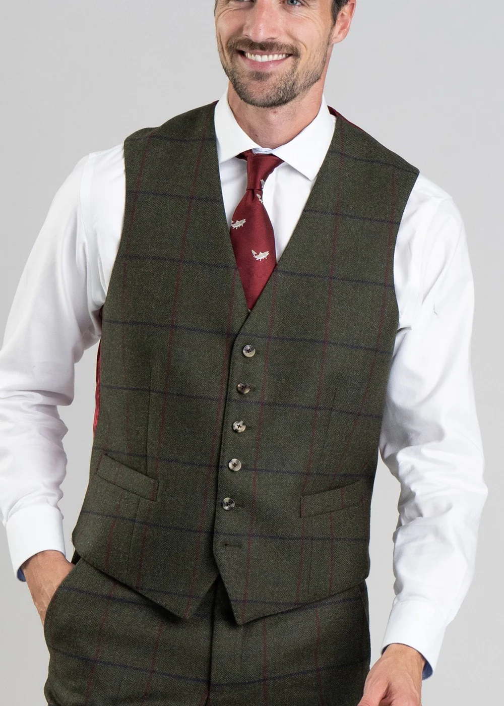 Kelso Tweed Waistcoat - Image 5