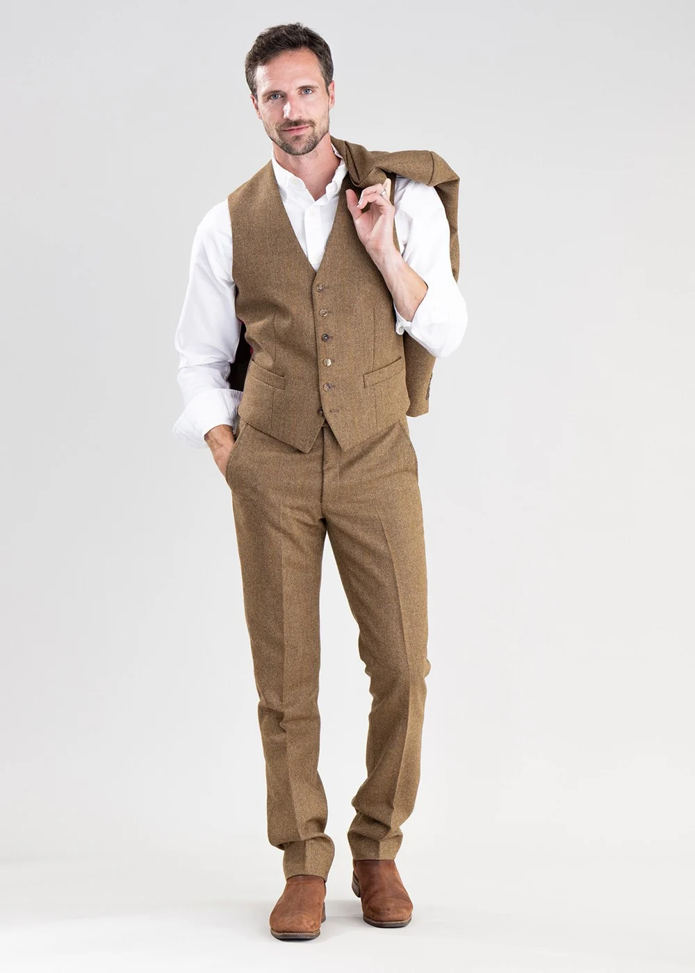 Kelso Tweed Waistcoat - Image 2
