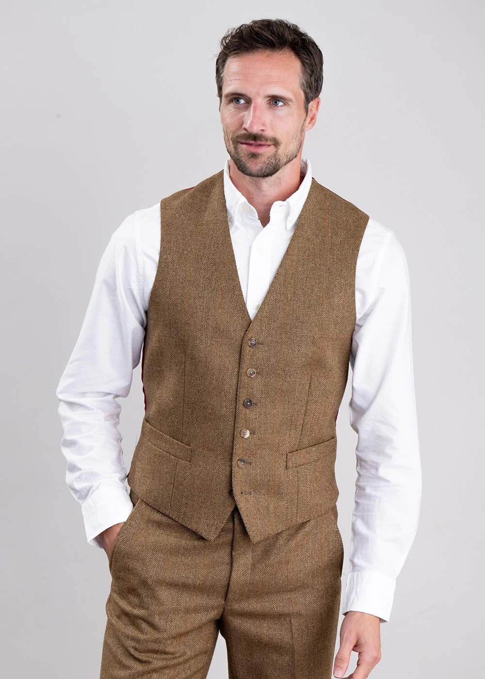 Kelso Tweed Waistcoat - Image 3