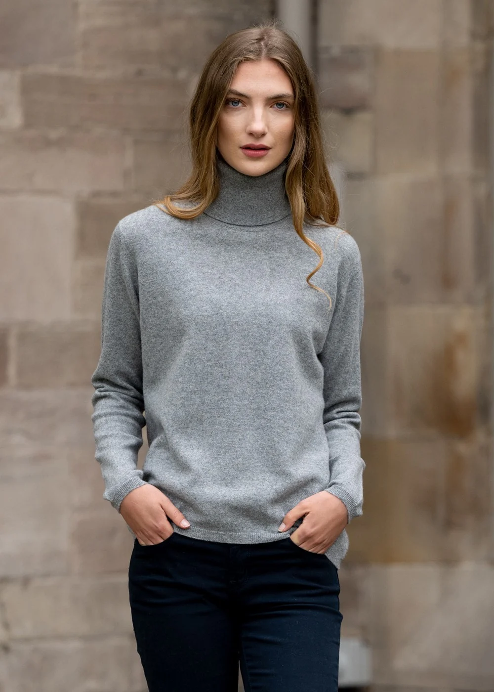 Millie Cashmere Roll Collar - Image 2