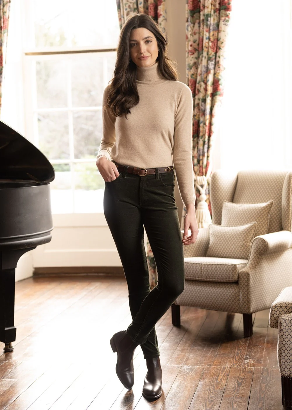 Millie Cashmere Roll Collar - Image 2