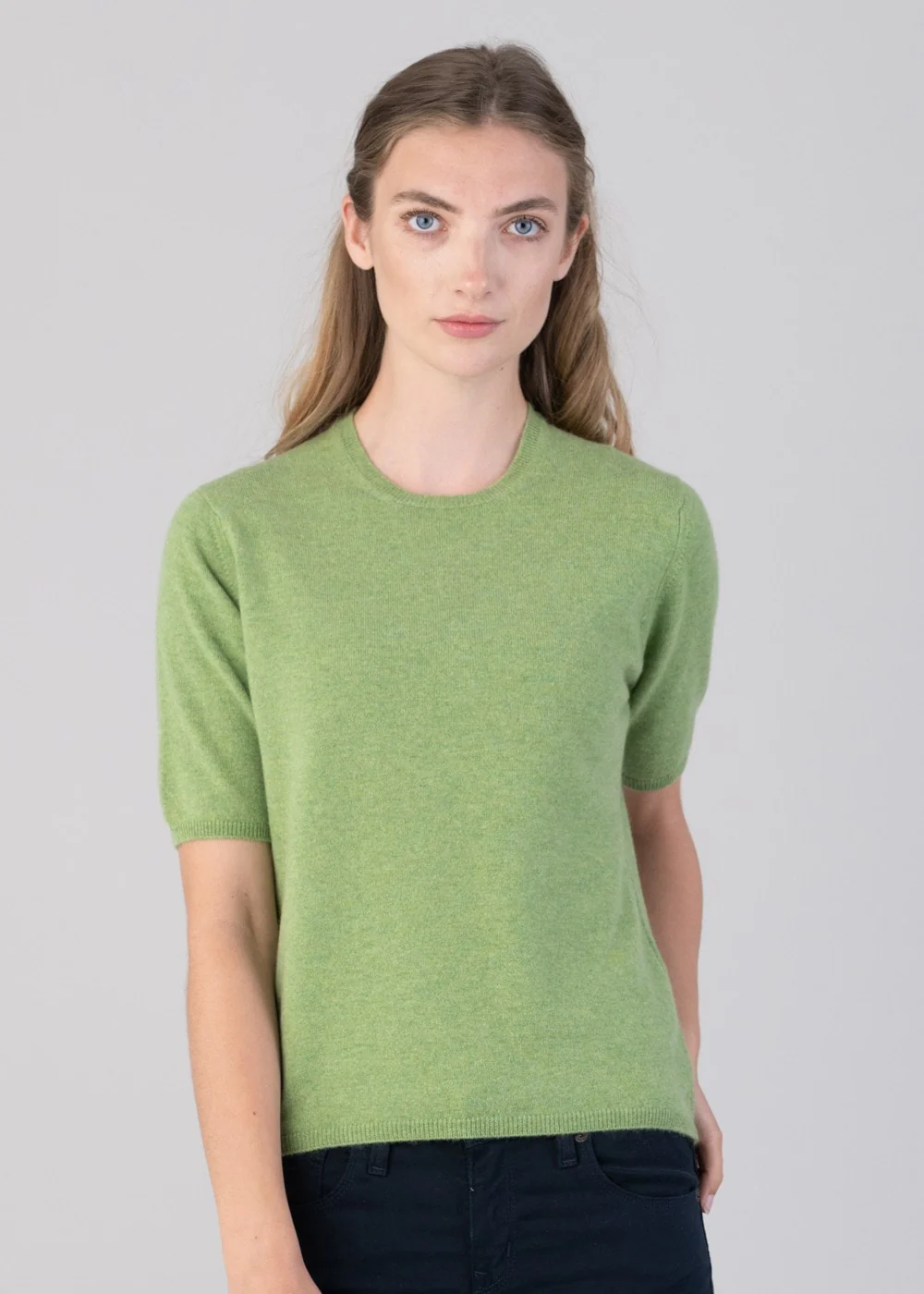 Millie Cashmere Short Sleeve Crew - Image 3