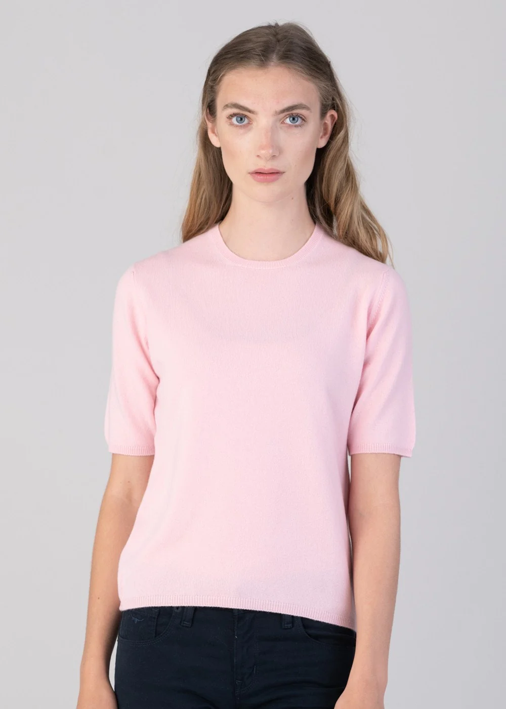 Millie Cashmere Short Sleeve Crew - Image 2
