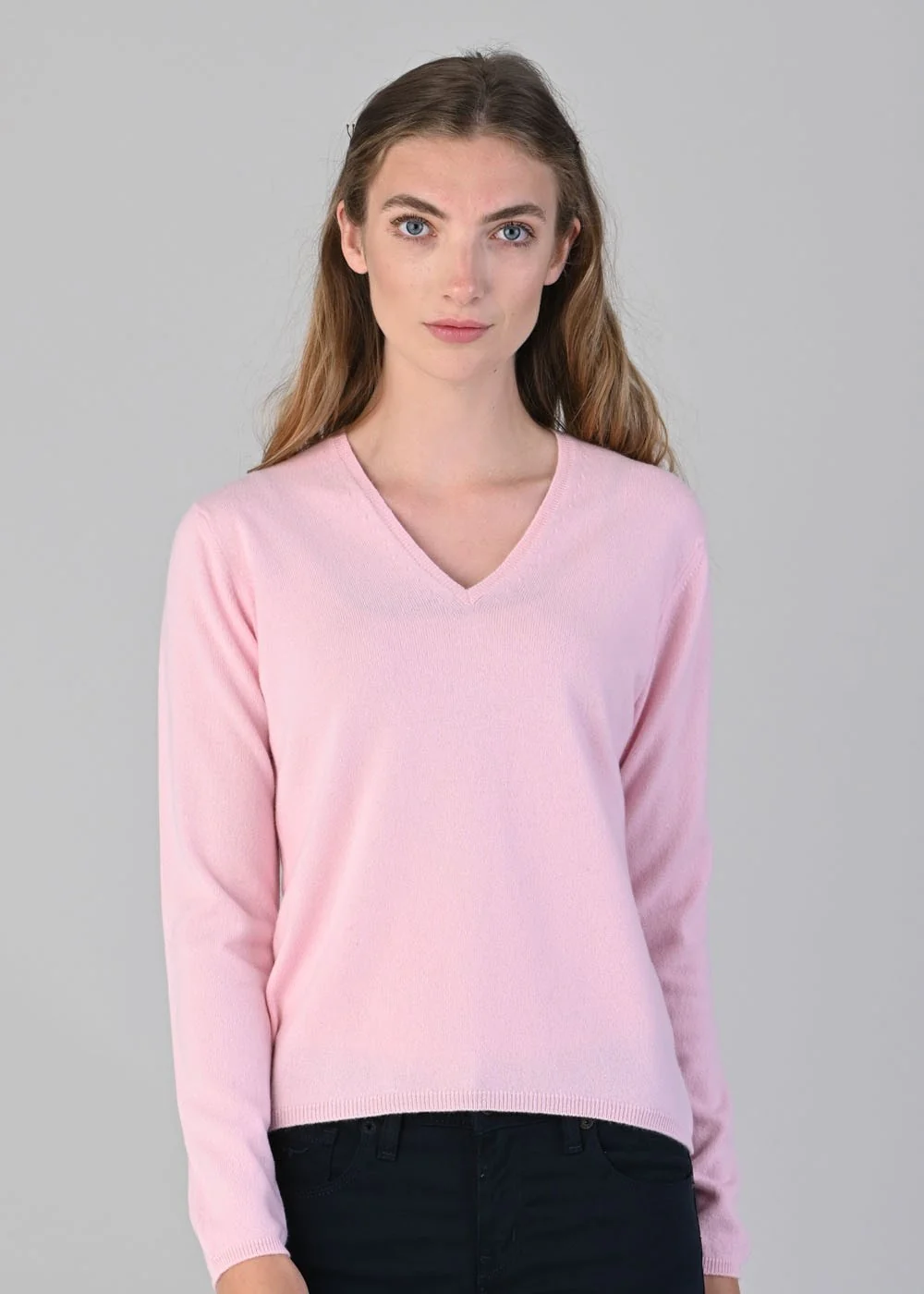 Millie Cashmere Vee Neck