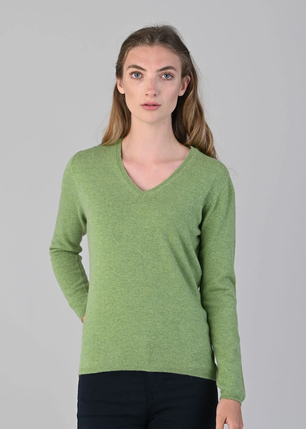 Millie Cashmere Vee Neck