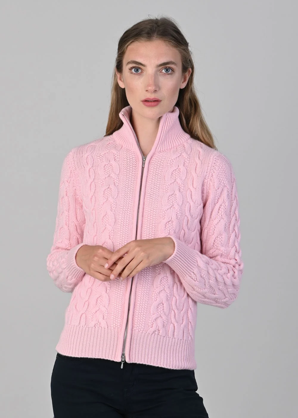 Rosie Cashmere Cable Jacket - Image 7