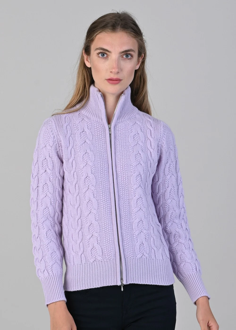 Rosie Cashmere Cable Jacket - Image 2