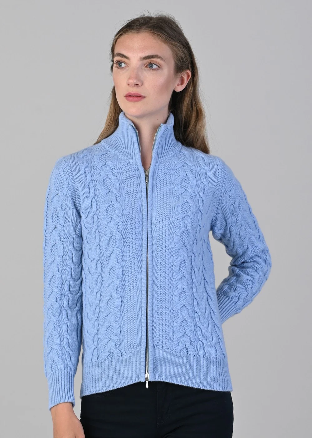 Rosie Cashmere Cable Jacket - Image 4