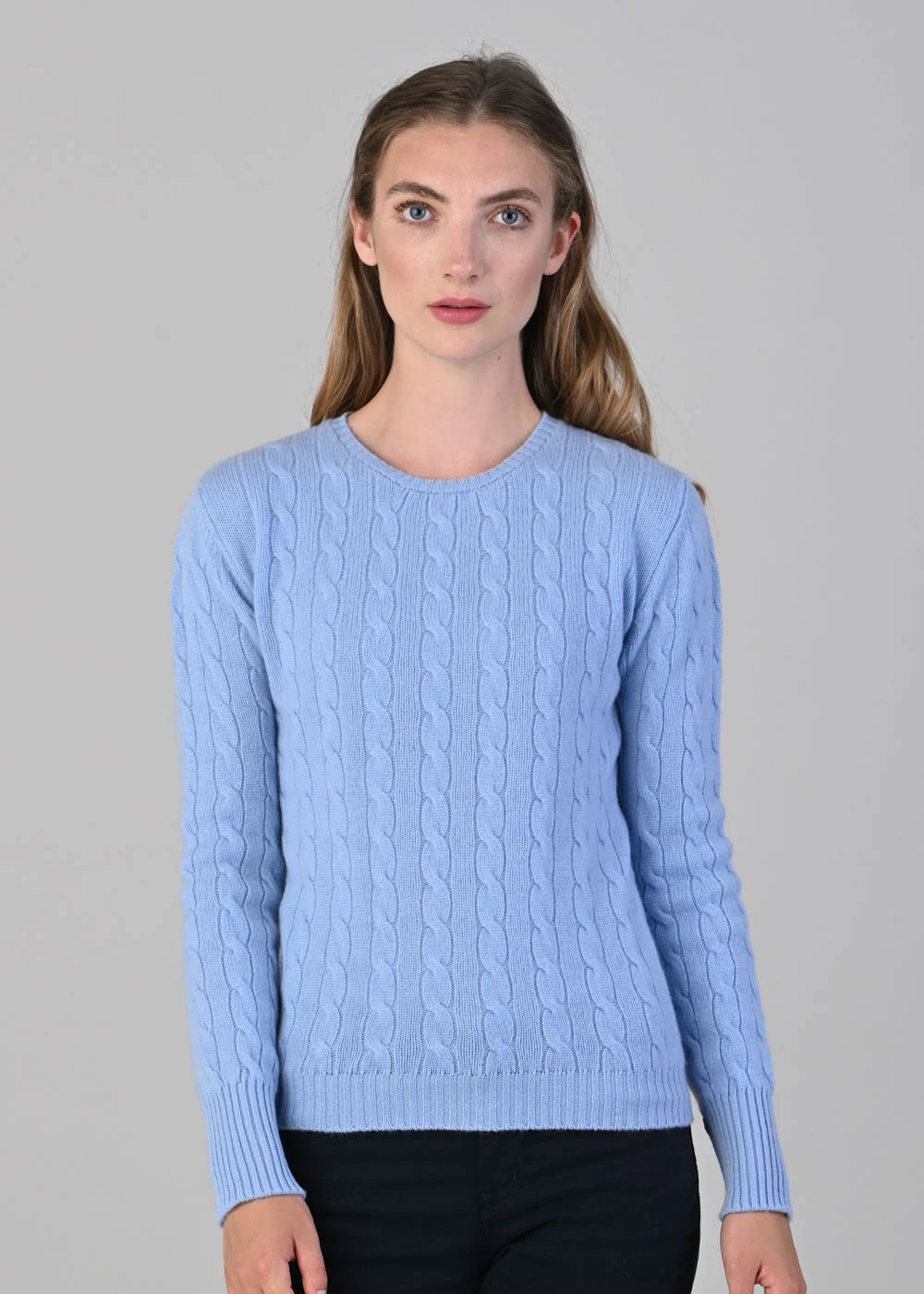 Sophia Cashmere Cable Crew Neck - Image 4
