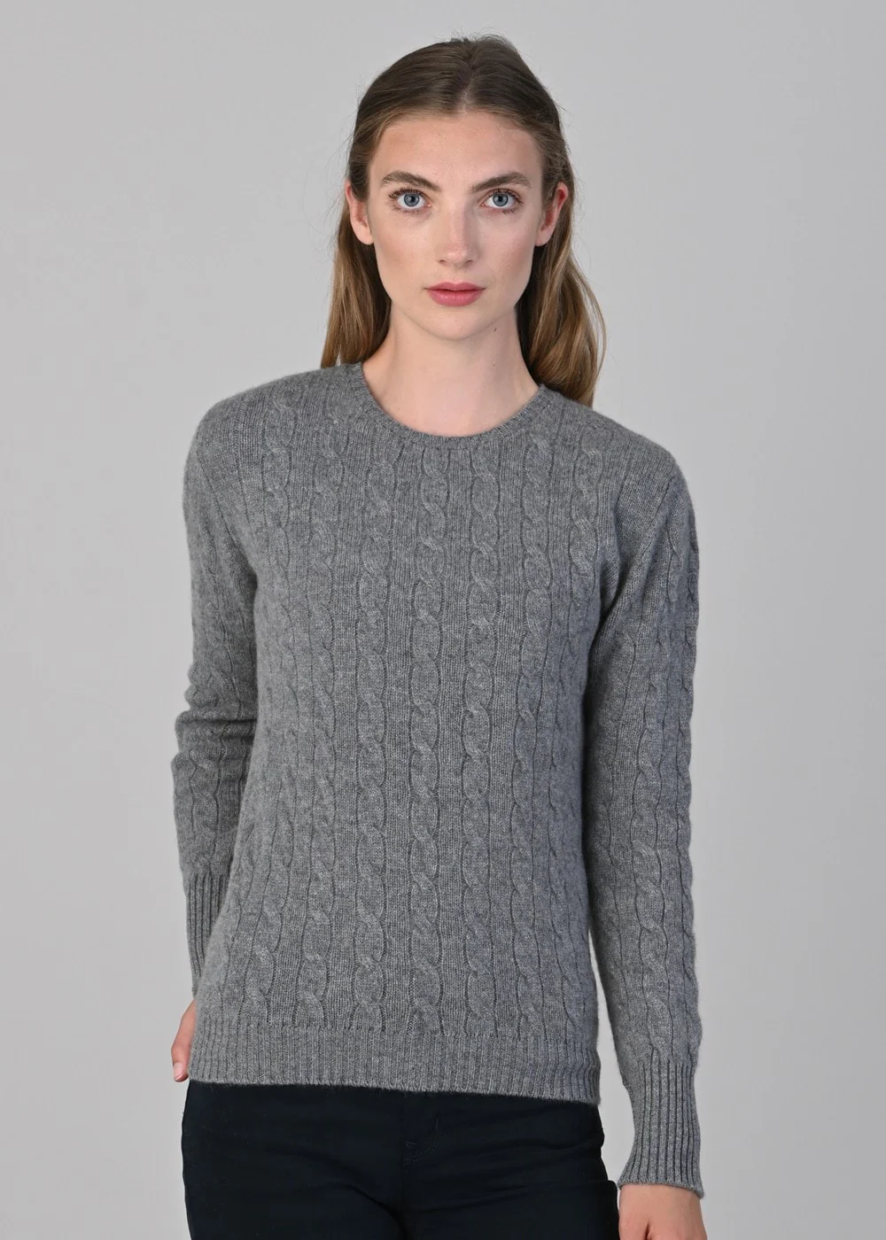Sophia Cashmere Cable Crew Neck - Image 3