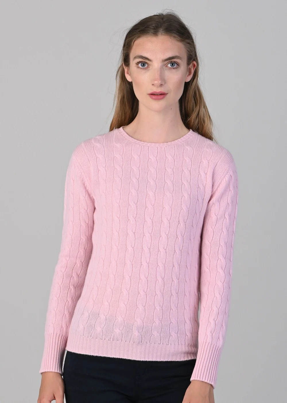 Sophia Cashmere Cable Crew Neck - Image 2