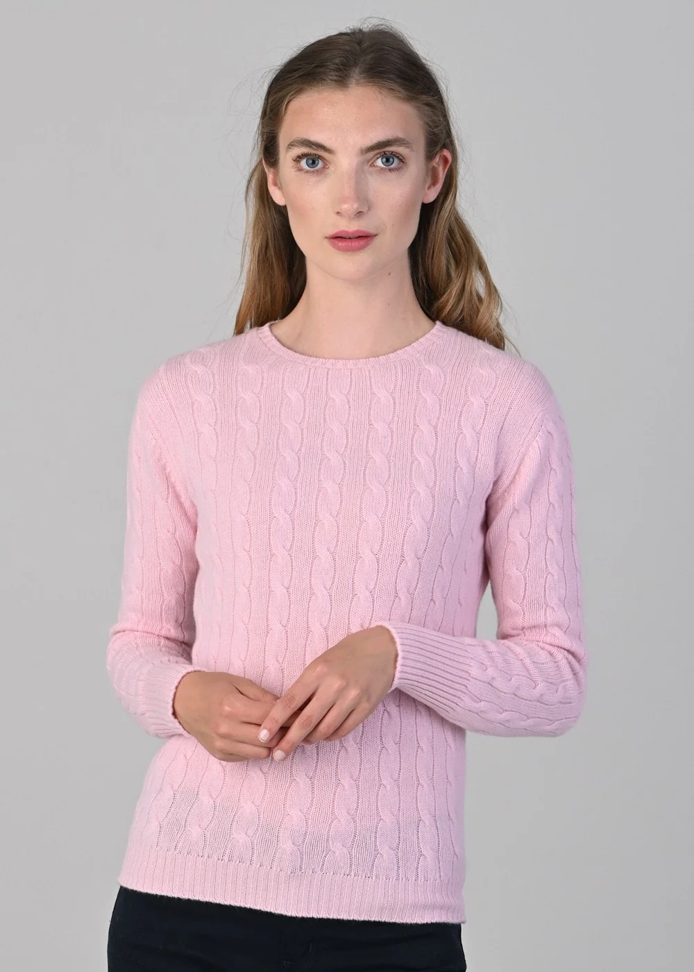 Sophia Cashmere Cable Crew Neck - Image 3