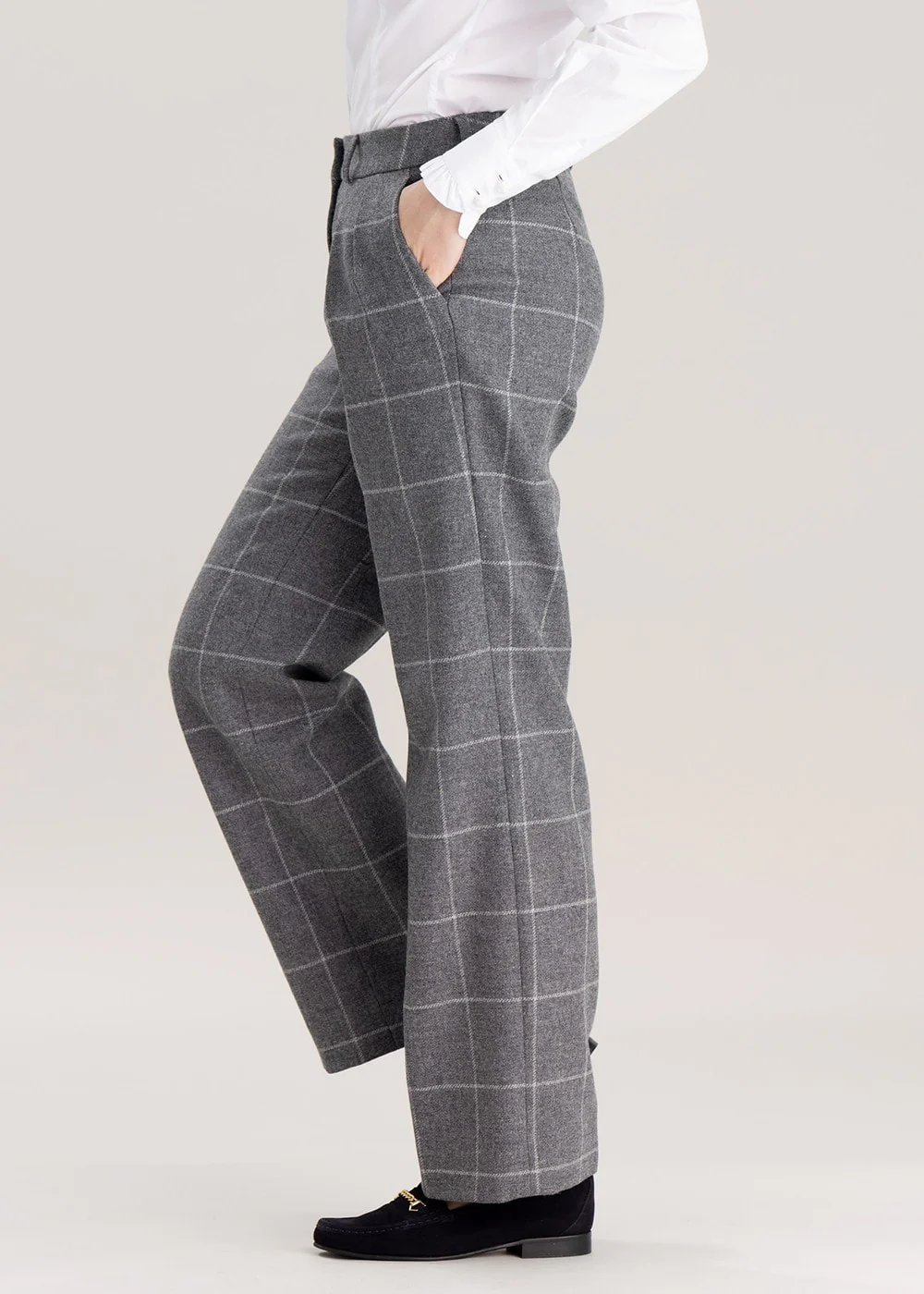 Twill Wide Leg Trousers - Image 4