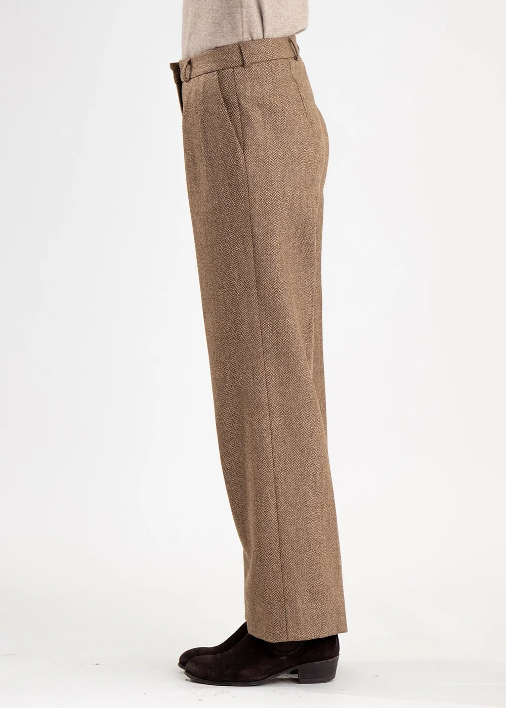 Twill Wide Leg Trousers - Image 3