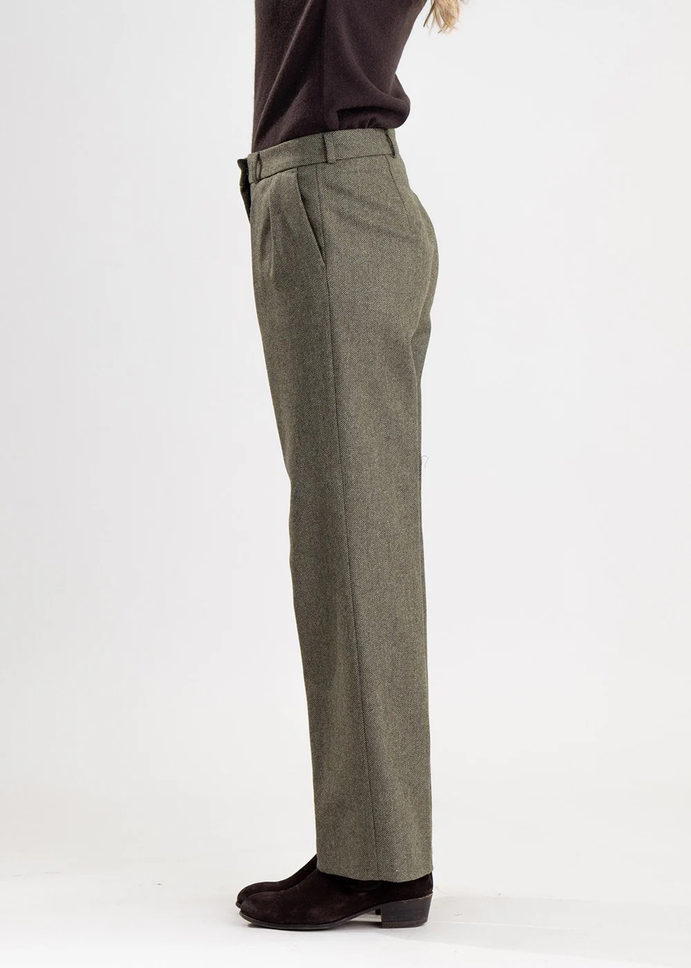 Twill Wide Leg Trousers - Image 3