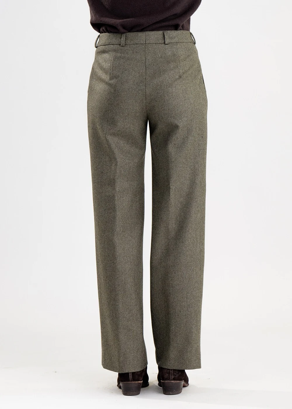 Twill Wide Leg Trousers - Image 4