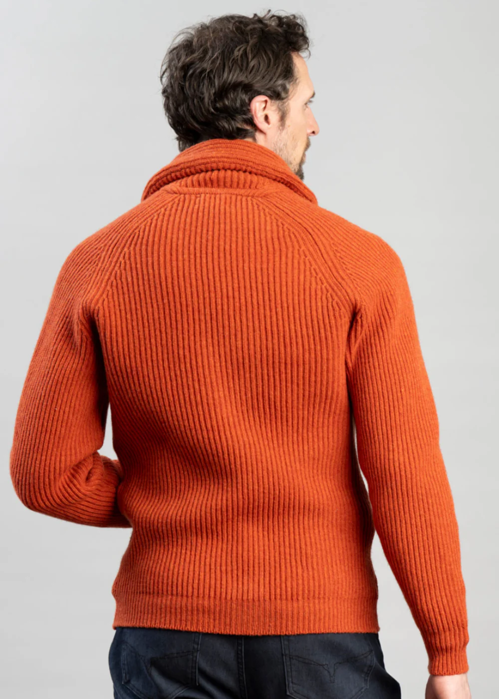 Exclusive Lambswool Windsor Shawl Jacket - Image 4