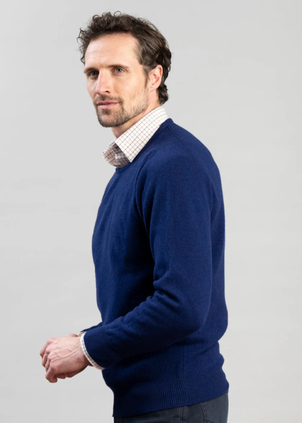 Exclusive Leven 2 Ply Lambswool Crew Neck - Image 2