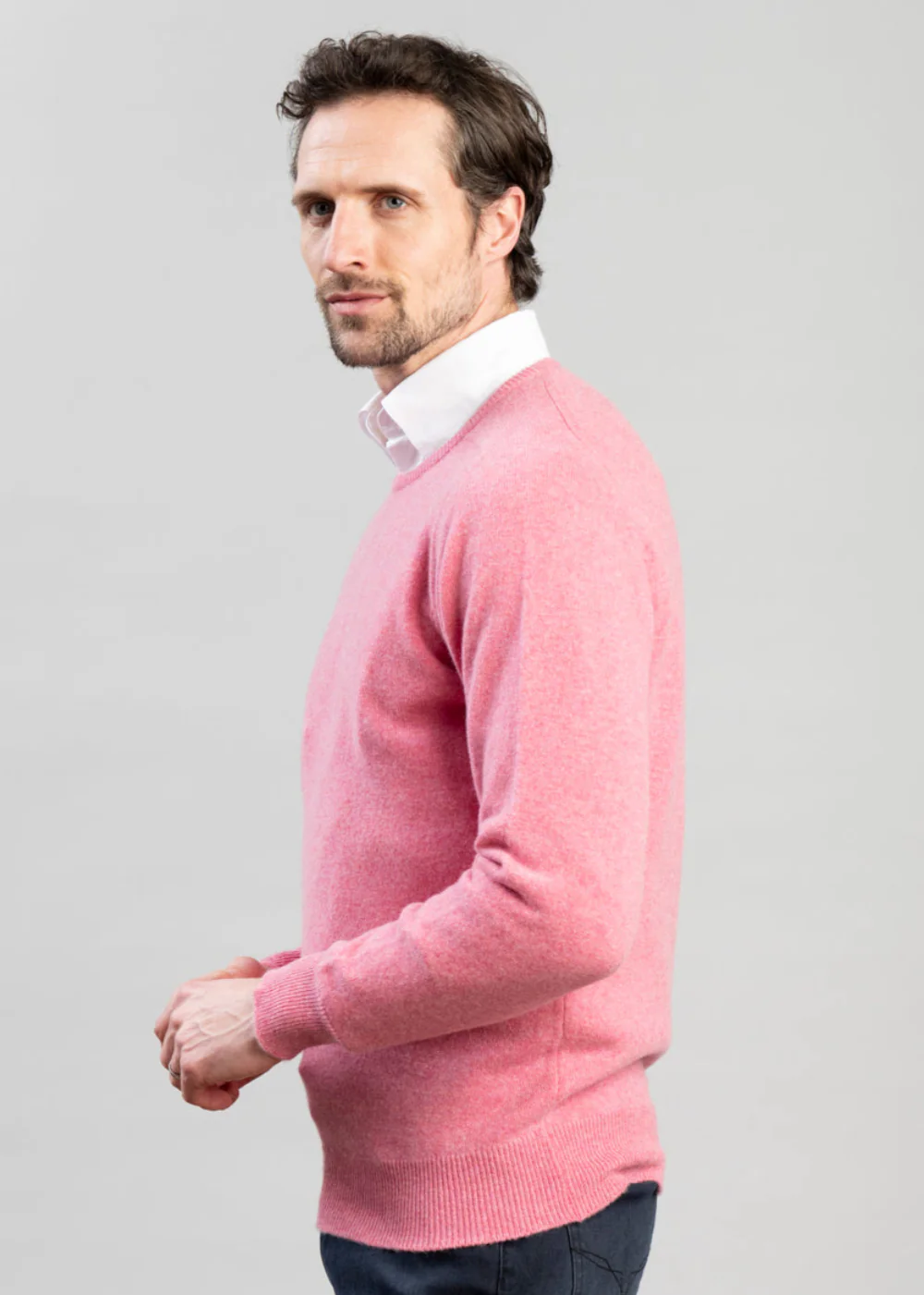 Exclusive Leven 2 Ply Lambswool Crew Neck - Image 2